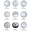 Outdoor waterproof and moisture-proof lamp round square aluminum outdoor balcony corridor simple three-proof ceiling lamp