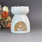 Ceramic Hollow Essential Tealight Candle Holder Aroma Incense Essential Oil Burner Ceramic Wax Melt Burner for SPA Aromatherapy