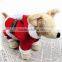 Fleece Material Suitable for Spring/Early Autumn Classic Christmas Santa Claus Dog Clothes