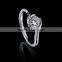 Factory Direct Fashion Stylish Chic Copper Alloy Diamond Silver Rings for Men