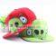 Latest Cute Elephant Embroideried Flat Brim Children Kids Cricket Cap