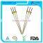 Natural Bamboo Disposable Ball Shaped Cocktail Skewer for Party