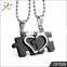 Fashion High Quality double heart design stainless steel pendants