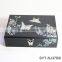 High end wood jewelry box with lock and mirror