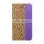 Stylish Natural Real Wood Flip Leather Case For IPhone6/6S