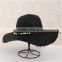QXSH0054C Classic black panama straw hat New wide brim rope beach hat