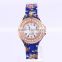 2016 New Fashion Women Dress Unique Plastic watches For Ladies Geneva Diamond Quartz Watches