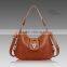 latest college girls shoulder bags genuine cow hide leather shoulder bag with custom logo