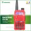 Red color licence free walkie talkie baofeng dual band mobile radio baofeng uv-5r ham radio