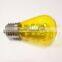 Holiday Christmas LED S14 Light Bulb Replacement Medium Screw E26 base transparent yellow