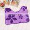2015 New design 3D chenile bath mat 3 sets/printed mat 3sets/memory foam bath mat 3sets