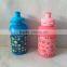 plastic water bottle with lid and cute logo