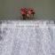 superb hot-sell unique round satin rosette fabric table cloth for wedding
