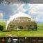 Large elegant transparent geodesic dome tent for event