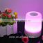 2016 AJ99 Wireless Touch Sensor Color Changing Led Table Desk Night Lamp With Portable Mini Speaker Bluetooth