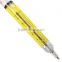 Hot Sale Plastic Jumbo Yellow Syringe Pens Peculiar Shape Cute Stationery Ballpoint Pen Automatic Refillable Ballpen
