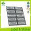 Asset tag label Warranty sticker label tag label