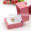 Wholesale plastic leather ring boxes with velvet insert