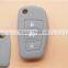 Factory price silicone car key cover for 3 button remote skin colorful car key protective case silicone cover