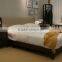 European classic style leather wood bed (A-B37)