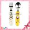 wholesale promotional products China design for baby lovely form spoon and fork set stainless steel spoon and fork