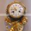 white marble clock