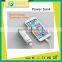 Super quality portable 2600mAh 18650 power bank for iphone spray environmental UV oil, high abrasion resistence and luster
