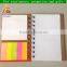 Spiral sticky Note book with flags