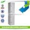 Single Column 4 Door Grey Steel Locker, School Clothes Closet