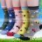 lovely funky cartoon character funny pattern kids socks for children