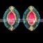 Diamond Fashion Jewelry 2016 Hanging Earrings Stud Design Square Women's Wedding Shining Crystal sterling Earrings