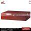 6-slot wood Watch Box with Metal Lock Storage Organizer Collection