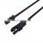 IP20 12V custom made ultra thin flexible led 2 pin female plug led connectors
