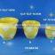 Set of 3 round shape ceramic flower pot for balcony
