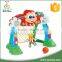 Multifunctional kids plastic sport toy football door with goalkeeper