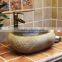 Irregular natural river stone counter sink