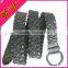 Handmade Woman Black PU Braided Belt Vestidos De Festa Vestido Longo Starp