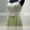 ASAM-05 Sweethear A-line Sleeveless Zipper Back Floor Length Tulle Lace Bridesmaid Dresses 2016