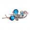 Fashion Hair Jewelry 5 Color Butterfly Shape with Crystal Hairpin for Women Gift