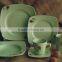 stoneware square dinnerware set 16pcs ceramic dinnerware and black square dinner set