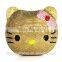 Hello kitty animal stone crystal evening clutch bags gold color clutch bags for wedding evening bags