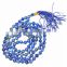 Lapis Lazuli Notted Jap Mala : Wholesale Jap Mala : Handmade Agate Cotton Notted 108 Beads Mala