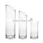 Set of 2 clear glass candle holder/hurricane candle holder for home decoration/home decor