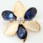 Beautiful Cream and Blue Colorful Crystal Brooches For Wedding Dress J033049F02