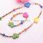 >>>2016 YIWU T&J New Korean Style Kids Candy Color Heart Children Fashion Handmade Beaded Necklace Bracelet Jewelry Set/