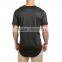 Wholesale mens scoop bottom tall t shirt blank custom extended blank t shirt