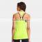 wholesale  made in China plain 95% cotton 5% spandex yellow ladies fancy tops
