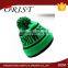 Colorful Knit Hat Cap With Balls Hanging Manufacturers