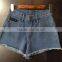 Factory Price ladies jeans top design with high quality, ladies short jeans pants