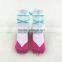 Wholesale long lovely baby socks with beautiful bowknot made of cotton soft and breathable